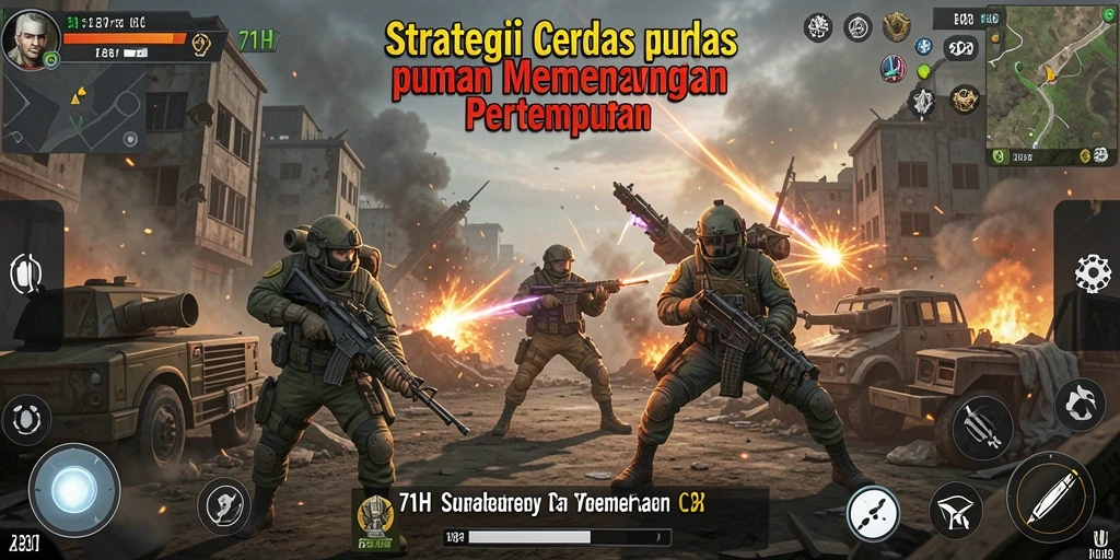 Tangkapan layar utama gameplay 71H yang menunjukkan aksi strategi mendebarkan.