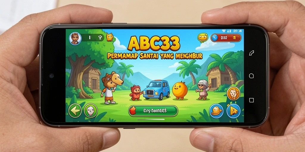 Screenshot gameplay ABC33 yang menampilkan momen seru penuh warna.