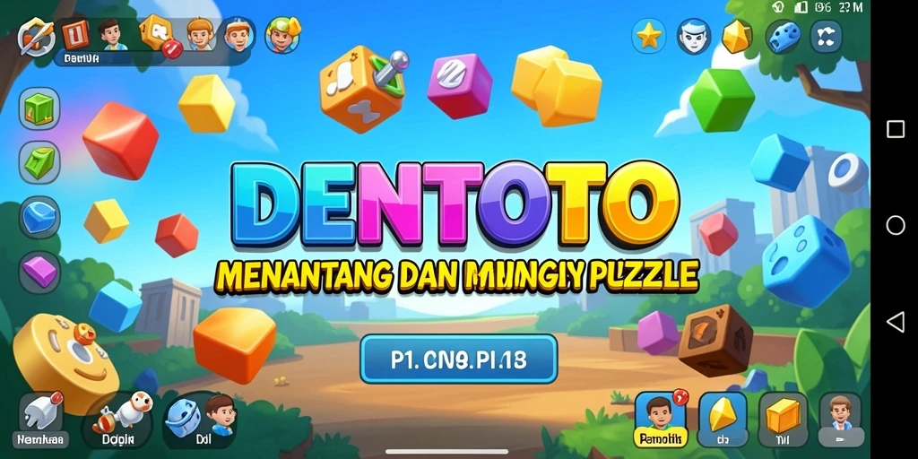 Tampilan gameplay DENTOTO yang menarik dan penuh tantangan puzzle.