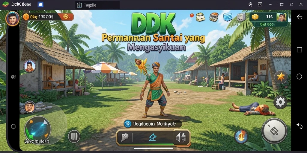 Tampilan gameplay menarik dari DKK yang menyenangkan.