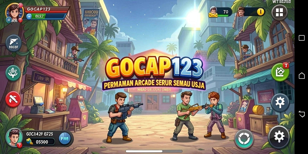 Tampilan gameplay GOCAP123 yang mengasyikkan dan penuh warna.