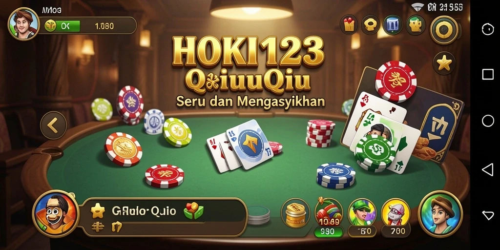 Tampilan gameplay QiuQiu yang seru di HOKI123.