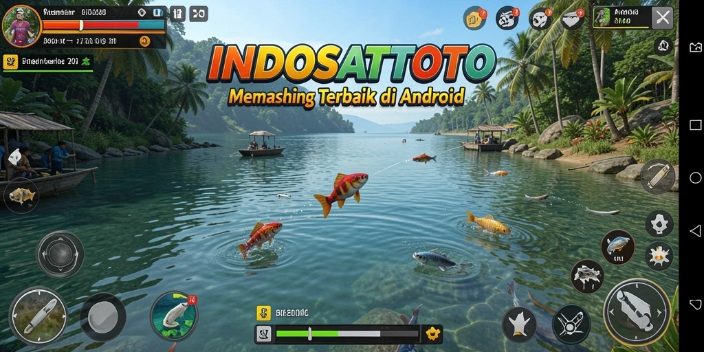Tampilan penuh aksi dari gameplay memancing di INDOSATTOTO.