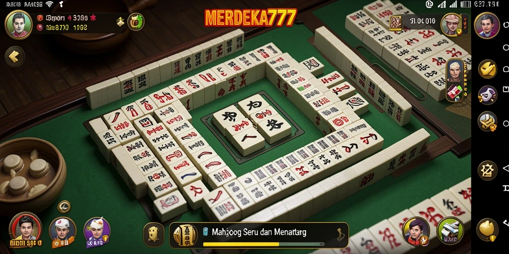 Gameplay Mahjong yang menantang dan menarik dalam MERDEKA777.