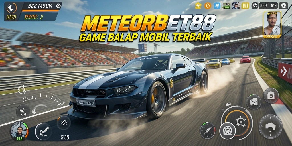 Gameplay seru dalam METEORBET88 dengan balapan mobil yang mendebarkan.