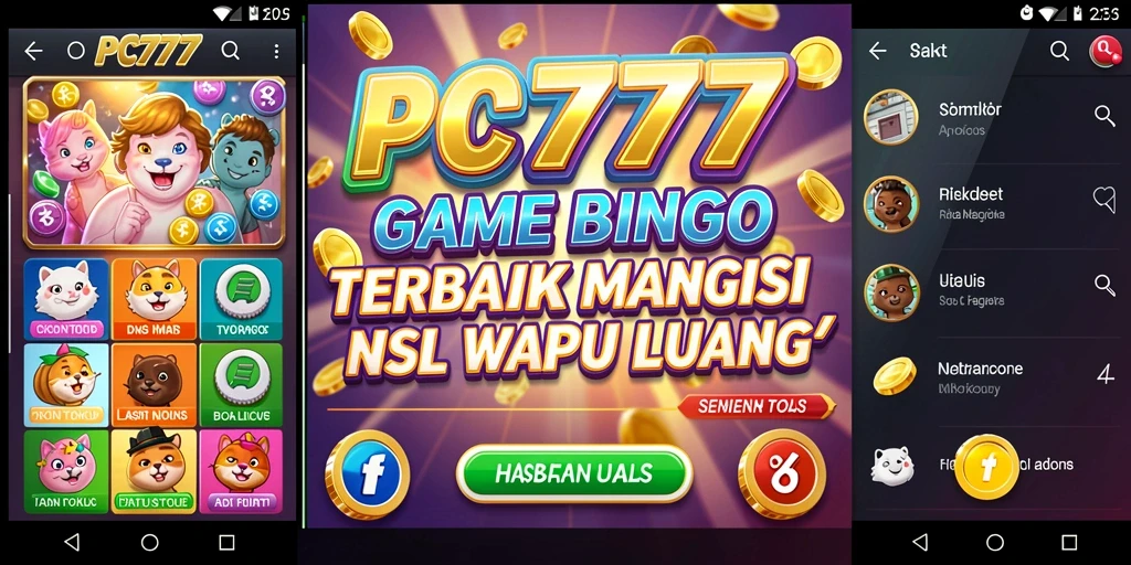 Tampilan permainan Bingo seru di PC777 dengan berbagai tema menarik.