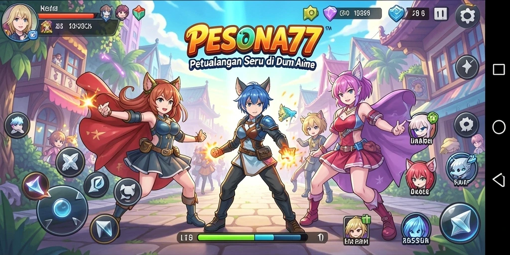 Tampilan gameplay PESONA77 yang memukau dan dinamis.