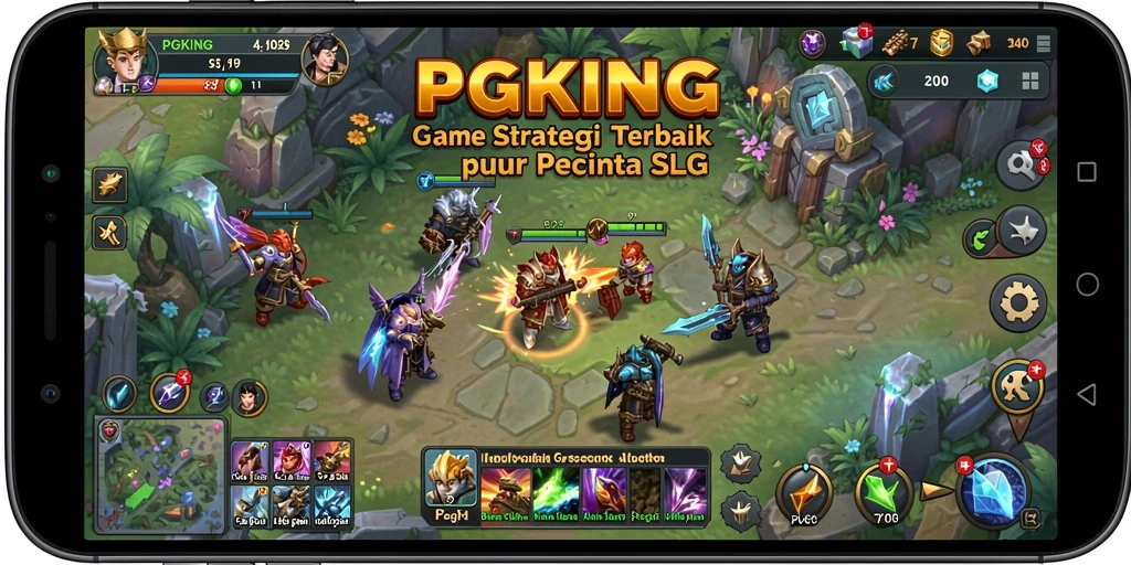 Tampilan gameplay PGKING yang menegangkan dan strategis.