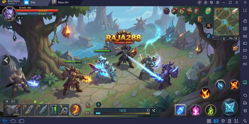 Tampilan gameplay ARPG yang menegangkan dan penuh aksi.