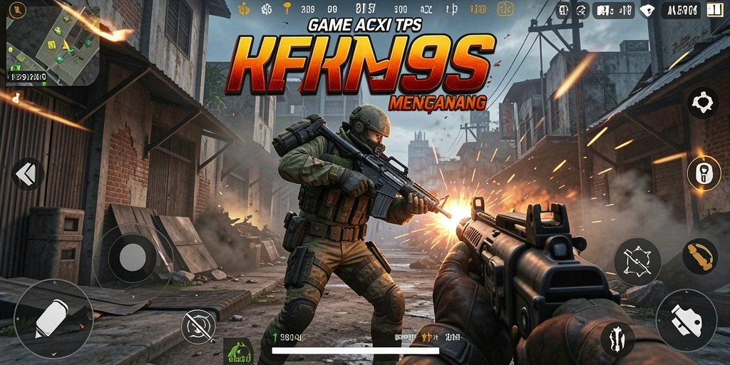 Tampilan gameplay seru dalam RP99 dengan aksi tembak-tembakan.