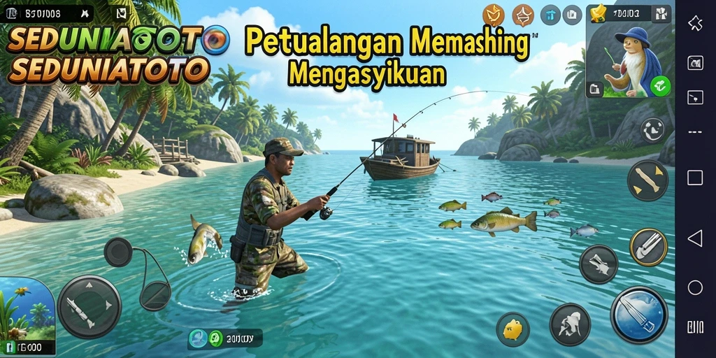 Gameplay yang seru dan menantang di SEDUNIATOTO dengan suasana memancing yang menyenangkan.