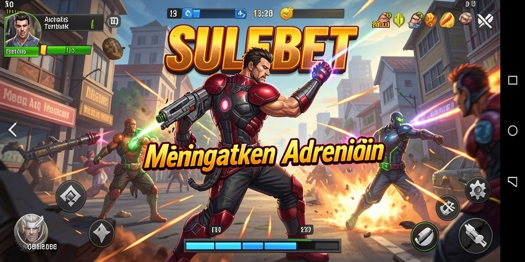 Screenshot menunjukkan karakter utama beraksi dalam pertempuran yang mendebarkan.
