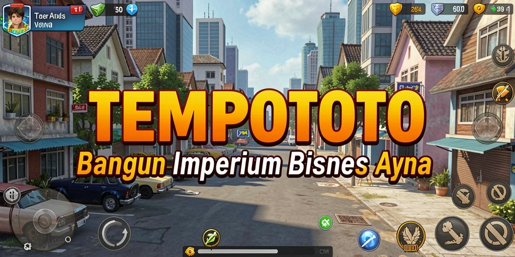 Gameplay seru Tempototo yang melibatkan strategi bisnis.