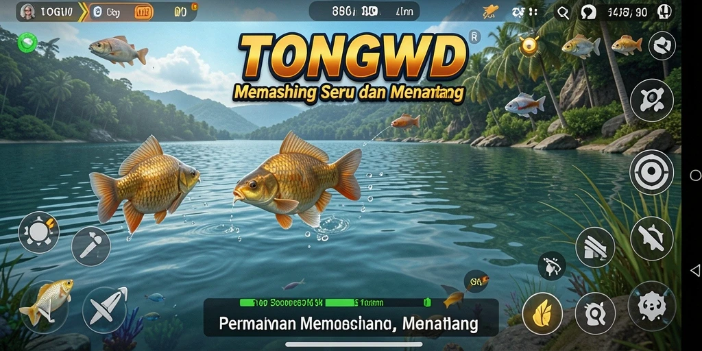 Gameplay menarik dari TONGWD saat memancing di lokasi yang indah.
