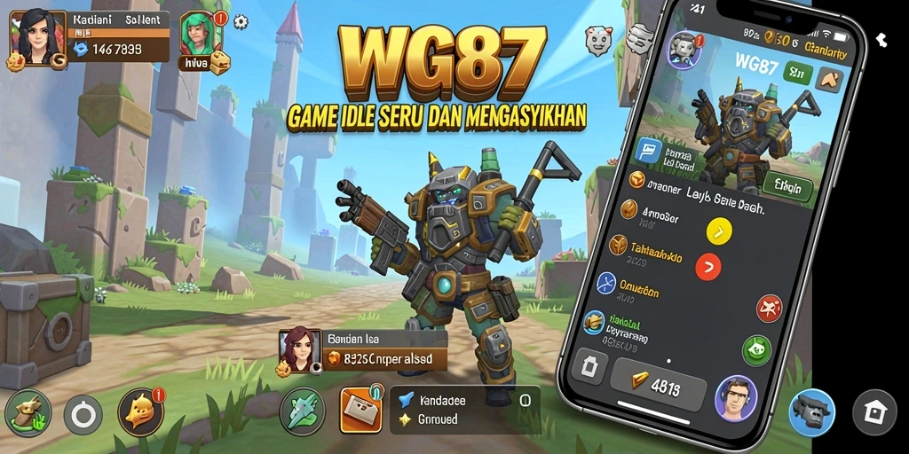 Tangkapan layar gameplay WG87 yang menampilkan karakter dalam permainan Idle.