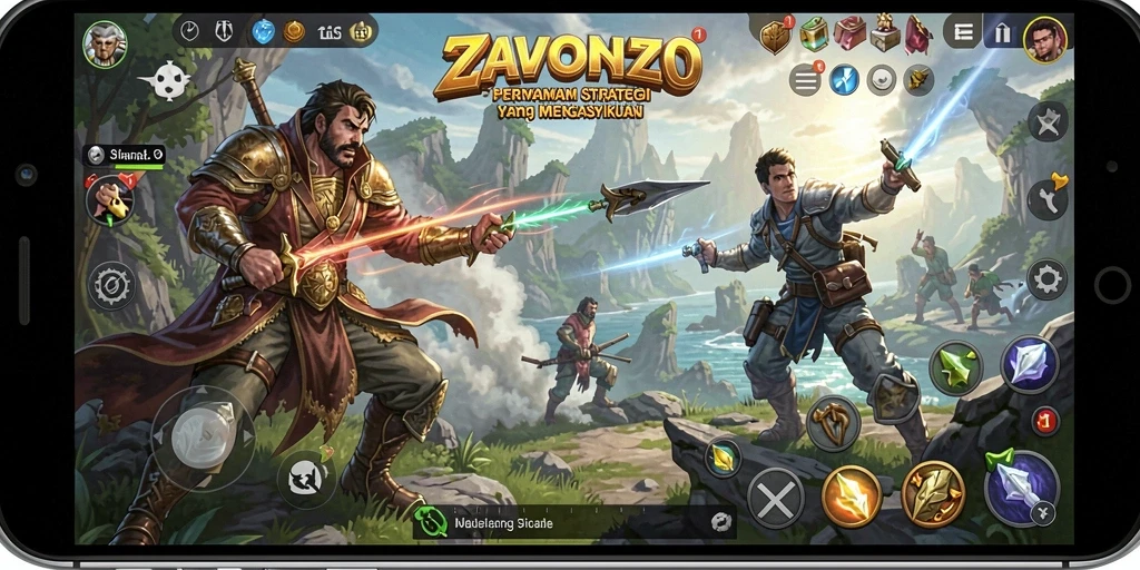 Gameplay seru dan strategi dalam ZAVONZO